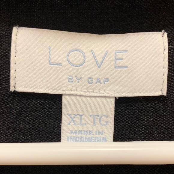 GAP LOVE Long Line Lightweight Cardigan Black XL - Picture 4 of 6